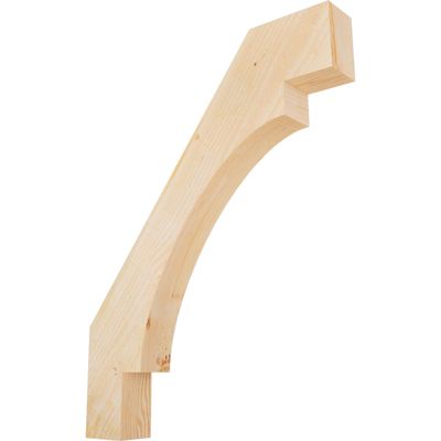 Ekena Millwork BRC04X28X36MRC00RDF 4"W x 28"D x 36"H Merced Rough Sawn Knee Brace, Douglas Fir