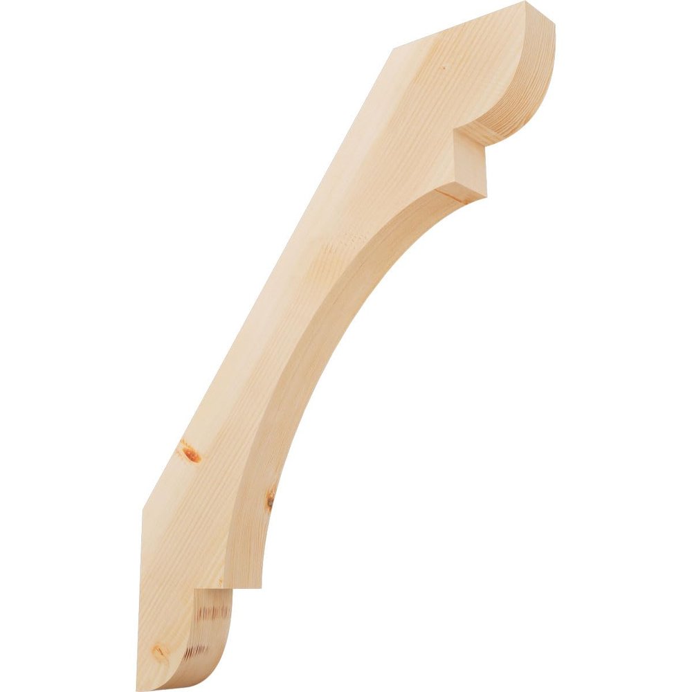 Ekena Millwork BRC04X30X38OLY00SDF 3 1/2"W x 30"D x 38"H Olympic Smooth Knee Brace, Douglas Fir