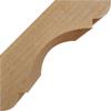Ekena Millwork BRC04X06X06OLY00RDF 4"W x 6"D x 6"H Olympic Rough Sawn Knee Brace, Douglas Fir view 3