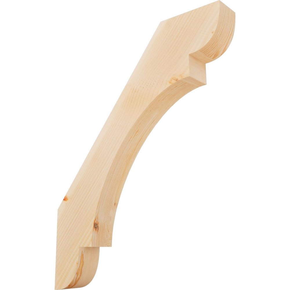 Ekena Millwork BRC04X24X30OLY00SDF 3 1/2"W x 24"D x 30"H Olympic Smooth Knee Brace, Douglas Fir