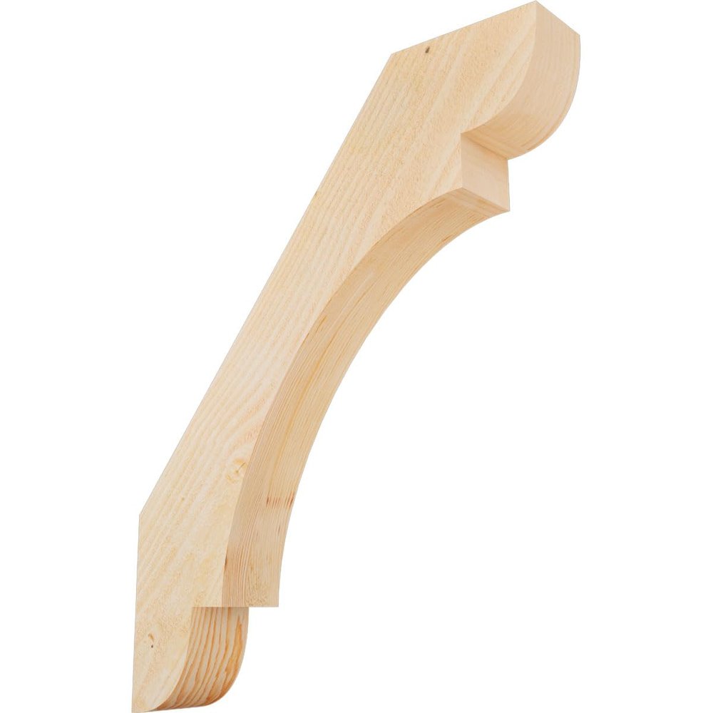 Ekena Millwork BRC04X24X30OLY00RDF 4"W x 24"D x 30"H Olympic Rough Sawn Knee Brace, Douglas Fir