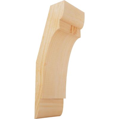 Ekena Millwork BRC06X06X18OLY00RDF 6"W x 6"D x 18"H Olympic Rough Sawn Knee Brace, Douglas Fir