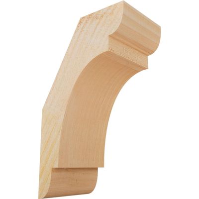 Ekena Millwork BRC04X06X10OLY00RDF 4"W x 6"D x 10"H Olympic Rough Sawn Knee Brace, Douglas Fir