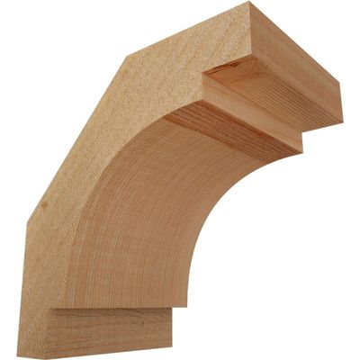 Ekena Millwork BRC04X06X06MRC00RDF 4"W x 6"D x 6"H Merced Rough Sawn Knee Brace, Douglas Fir