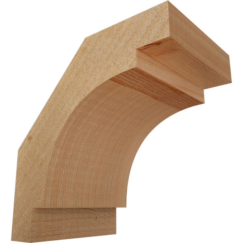 Ekena Millwork BRC04X06X06MRC00RDF 4"W x 6"D x 6"H Merced Rough Sawn Knee Brace, Douglas Fir