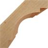 Ekena Millwork BRC04X06X06MRC00RDF 4"W x 6"D x 6"H Merced Rough Sawn Knee Brace, Douglas Fir view 3