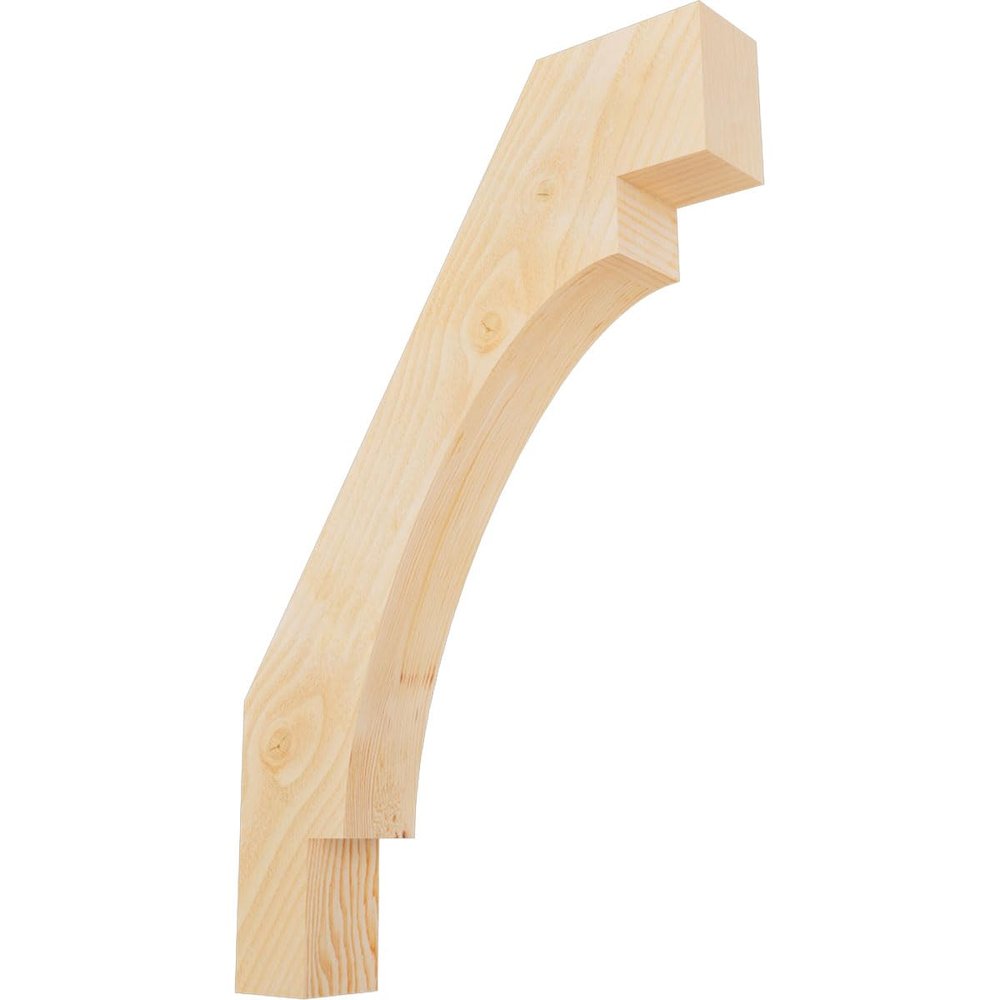 Ekena Millwork BRC04X22X34MRC00RDF 4"W x 22"D x 34"H Merced Rough Sawn Knee Brace, Douglas Fir