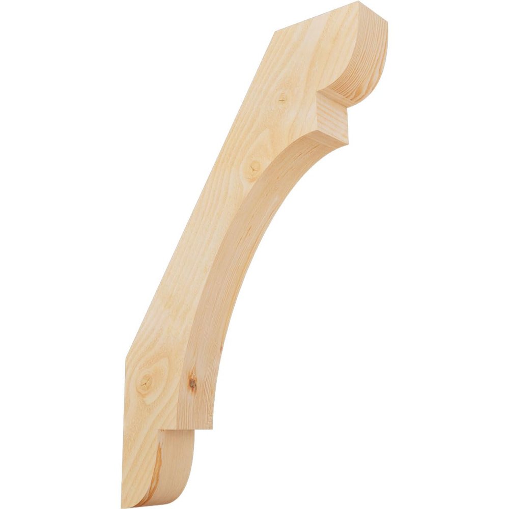 Ekena Millwork BRC04X22X34OLY00RDF 4"W x 22"D x 34"H Olympic Rough Sawn Knee Brace, Douglas Fir