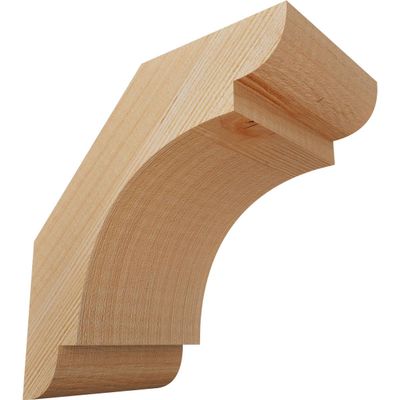 Ekena Millwork BRC04X06X06OLY00SDF 3 1/2"W x 6"D x 6"H Olympic Smooth Knee Brace, Douglas Fir