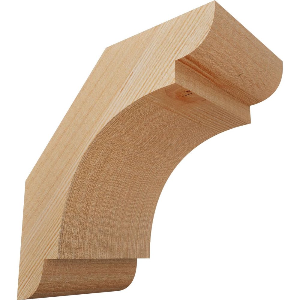 Ekena Millwork BRC04X06X06OLY00SDF 3 1/2"W x 6"D x 6"H Olympic Smooth Knee Brace, Douglas Fir