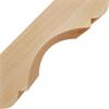 Ekena Millwork BRC04X06X06OLY00SDF 3 1/2"W x 6"D x 6"H Olympic Smooth Knee Brace, Douglas Fir view 3