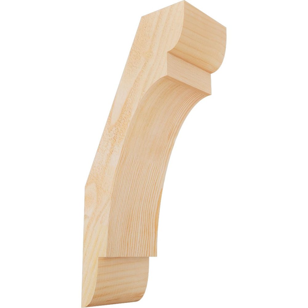 Ekena Millwork BRC06X10X22OLY00RDF 6"W x 10"D x 22"H Olympic Rough Sawn Knee Brace, Douglas Fir