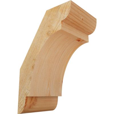 Ekena Millwork BRC06X08X12OLY00RDF 6"W x 8"D x 12"H Olympic Rough Sawn Knee Brace, Douglas Fir
