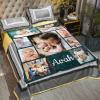 Custom Blanket with Words Picture Collage - Personalized Throw Blanket Soft Cozy Customized Blankets for Family, Friends, Lover, Dogs, Babies Used as Souvenirs and Gifts view 2