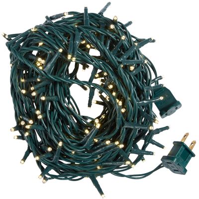 Aurio 200 LED Christmas Lights Indoor Outdoor, 34.1ft Mini Warm White Christmas Lights on Green Wire for Xmas Dcor