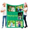 Custom Blanket with Words Picture Collage - Personalized Throw Blanket Soft Cozy Customized Blankets for Family, Friends, Lover, Dogs, Babies Used as Souvenirs and Gifts view 1