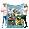 Tmalltide Customized Throw Blankets with Picture and Text Personalized Flannel Throw Blanket with Photo for Pets, Famliy, Friends, Lover on New Year Birthday Christmas Anniversary view 1