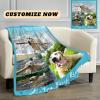 Tmalltide Customized Throw Blankets with Picture and Text Personalized Flannel Throw Blanket with Photo for Pets, Famliy, Friends, Lover on New Year Birthday Christmas Anniversary view 3