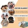 Tmalltide Customized Throw Blankets with Picture and Text Personalized Flannel Throw Blanket with Photo for Pets, Famliy, Friends, Lover on New Year Birthday Christmas Anniversary view 4