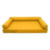 DBM IMPORTS *Cover ONLY*-Style 6 Outdoor Daybed Mattress Bolster Pillow Slipcovers Contrast Pipe Trim Twin Size - AD108 view 2