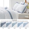 Bedsure White Quilts King Size - King Quilt Bedding Set Bedspread Coverlet, Lightweight Corduroy Pattern Bedspread, 3-Piece Set with 106"x96" Coverlet & 2 Pillow Shams, All-Season Soft Microfiber view 4