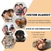 Tmalltide Customized Throw Blankets with Picture and Text Personalized Flannel Throw Blanket with Photo for Pets, Famliy, Friends, Lover on New Year Birthday Christmas Anniversary view 4
