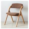 NABEIM Folding Dining Chairs with Padded Seats, Mid Century Modern Dining Chairs, Farmhouse Upholstered Chair with Backrest Solid Wooden Legs Kitchen Room Supper Lunch Chairs for Living Room view 1