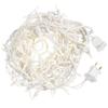 Aurio Icicle Christmas Lights Outdoor, 12.3ft 135 LED Twinkle Christmas Lights, Connectable Warm White with White Wire view 1