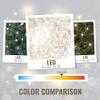 Aurio Icicle Christmas Lights Outdoor, 12.3ft 135 LED Twinkle Christmas Lights, Connectable Warm White with White Wire view 4