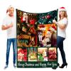 Custom Blanket with Words Picture Collage - Personalized Throw Blanket Soft Cozy Customized Blankets for Family, Friends, Lover, Dogs, Babies Used as Souvenirs and Gifts view 1