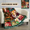 Custom Blanket with Words Picture Collage - Personalized Throw Blanket Soft Cozy Customized Blankets for Family, Friends, Lover, Dogs, Babies Used as Souvenirs and Gifts view 3
