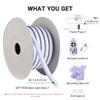 DELight 50FT RGB Neon Rope Lights with Remote Control & APP AC 110V IP65 Waterproof Music Sync Dimmable Cuttable Flexible LED Strip Lights DIY for Commercial Indoor Outdoor Decor DEL-D50R view 2