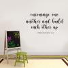 Vinyl Wall Decals Bible Verse Encourage One Another and Build Each Other Up Stickers for Living Room Bedroom Kitchen School Home Wall Decor 20x37inch view 2