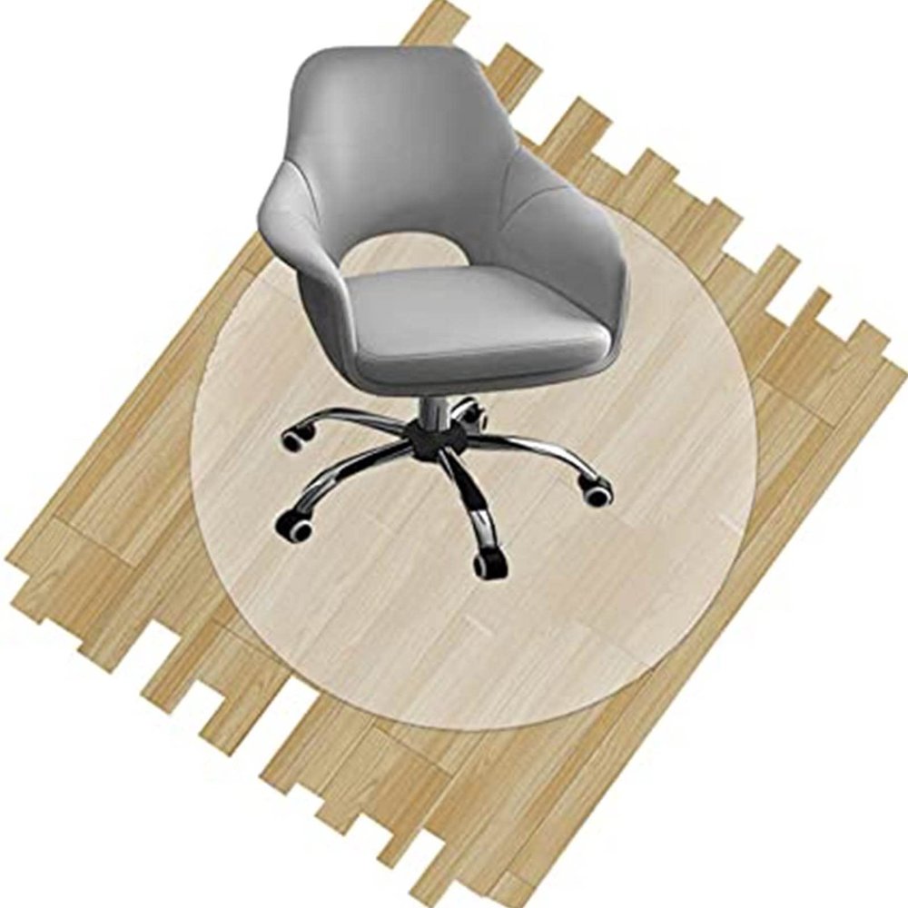 DXZ-Design Transparent Wooden Floor Mat Scratch-Resistant, Kitchen Dining Table PVC Protection Pad Oil-Resistant, Clear Carpet Protector Non-Slip (Size : Dia.28 Inches/Diameter 70cm)