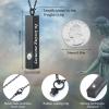 Urn Necklace for Ashes for Men and Women Cremation Jewelry for Ashes Stainless Steel Small Keepsake Pendant for Human Ashes (Black, Sliver, 6 Pieces) view 2