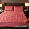 CFYCYHDZHT Bedding Best for Hotel Home,Warm Thick Pure Color Crystal Velvet Mattress Protection Cover for Twin, Full, Queen, King Beds Extra Deep Fitted Sheets,Pink 1,90200cm view 1