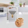 Bagel Slicer,Perfect for Bagels, Safe Grip, Guillotine Cutter, Safety Shield, Stainless Steel (white) view 4