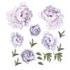 CribMATE Purple and Green Watercolor Floral Peel and Sticker Wall Decal Stickers Art view 2