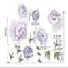 CribMATE Purple and Green Watercolor Floral Peel and Sticker Wall Decal Stickers Art view 3