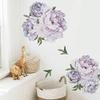 CribMATE Purple and Green Watercolor Floral Peel and Sticker Wall Decal Stickers Art view 4