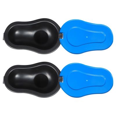 Cabilock 2pcs Portable Squatting Toilet Pans Lightweight Toilets for Outdoor Workers Easy to Carry for Construction Sites and Camping
