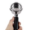 Coffee Machine Handle, Reusable Alloy Bottomless Handle Filter Holder 3 Ear Bottomless Portafilter for Delonghi Machine(54mm) view 1