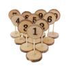 Misright Rustic Wood Table Numbers, 1-10 with Sturdy Holder Base for Party Home Decoration view 1