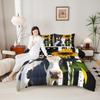 American Flag Comforter Set Queen Size,Sunflower Butterfly Cow Bedding Set 3pcs for Kids Teens Adult Room Decor, Floral Animal Theme Quilt Set Stripes Black White Duvet Insert with 2 Pillowcases view 1