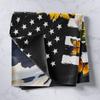 American Flag Tapestry Sunflower Butterfly Cow Wall Hanging for Kids Teens Adult Room Decor,Floral Animal Theme Wall Blanket Tapestries Stripes Black White Wall Art Hanging, Large 59.1 x 82.7 Inches view 2