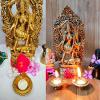 Castel Royale Mix Metal Pooja Decorative Diya, Diwali Gift Item,Metal Deep,Dipawali Diya, Deepawali DiyaKuber Diya Diwali Oil lamp (Diya Batti, Pack of 100 Wicks) view 4
