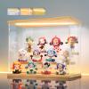 LANSCOERY LED Lighted Acrylic Display Case, 3 Tier Display Box for Collectibles and Action Figures, Clear Dustproof Organizer with Wooden Base  11.8x6.3x9.4inch view 1