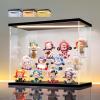 LANSCOERY LED Lighted Acrylic Display Case, 3 Tier Display Box for Collectibles and Action Figures, Clear Dustproof Organizer with Black Base  11.8x6.3x9.4inch view 1
