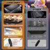 LANSCOERY LED Lighted Acrylic Display Case, 3 Tier Display Box for Collectibles and Action Figures, Clear Dustproof Organizer with Black Base  11.8x6.3x9.4inch view 3