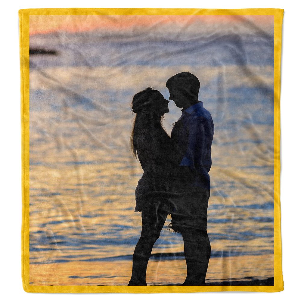 TEEAMORE Custom Throw Blanket Add Your Photo Text Souvenir and Gift(1 Photo 30X40)